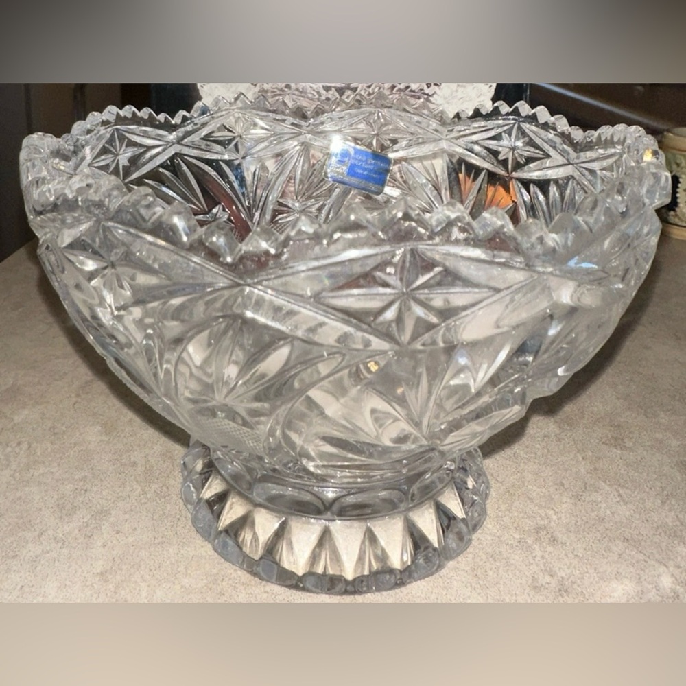 Lead Crystal‎ Bowl Collector's Crystal Galleries by Fairfield vintage